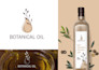 design minimalist hand drawn botanical logo branding